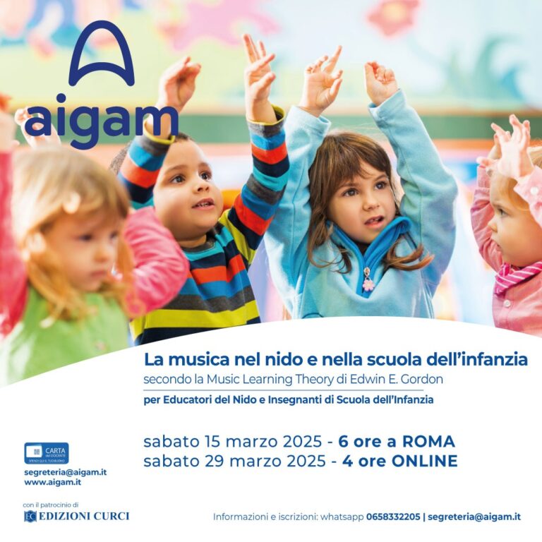 Corso Nazionale AIGAM per il Nido e la Scuola d'Infanzia